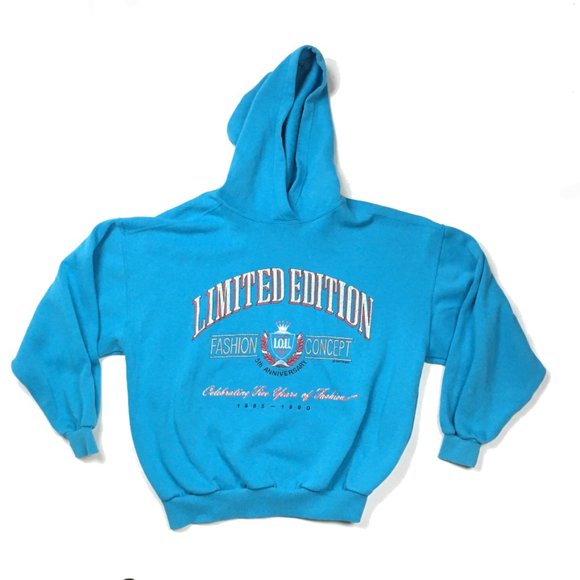 neon blue hoodie